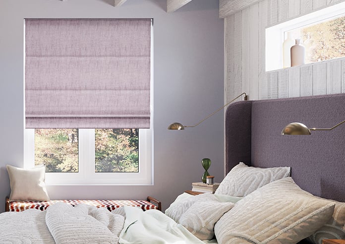 Rhea, Grape - Motorised Roman Blind - Image 3